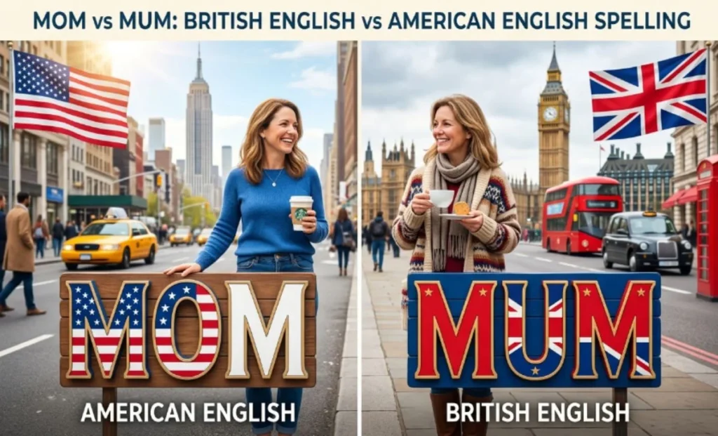 Mom vs Mum: British English vs American English Spelling


