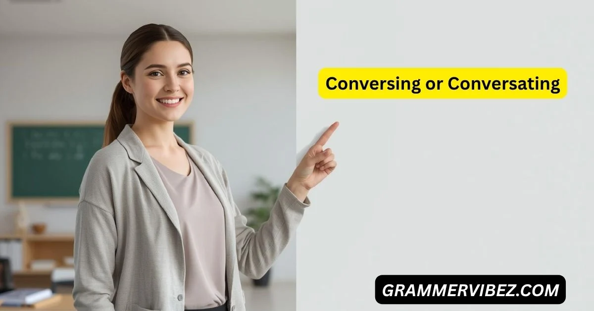 Conversing or Conversating