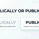 Publically or Publicly