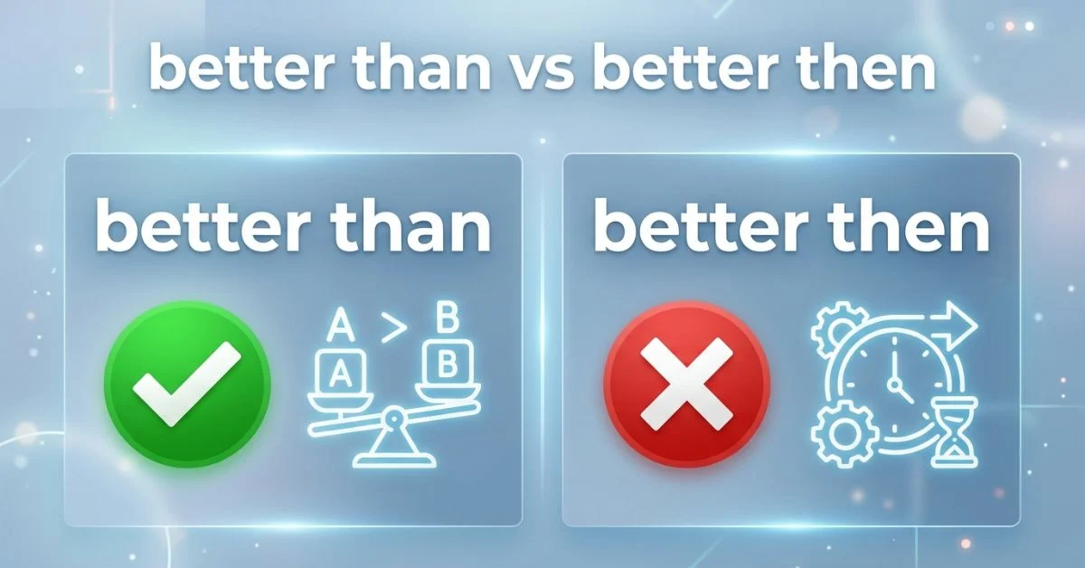 Better Than or Better Then