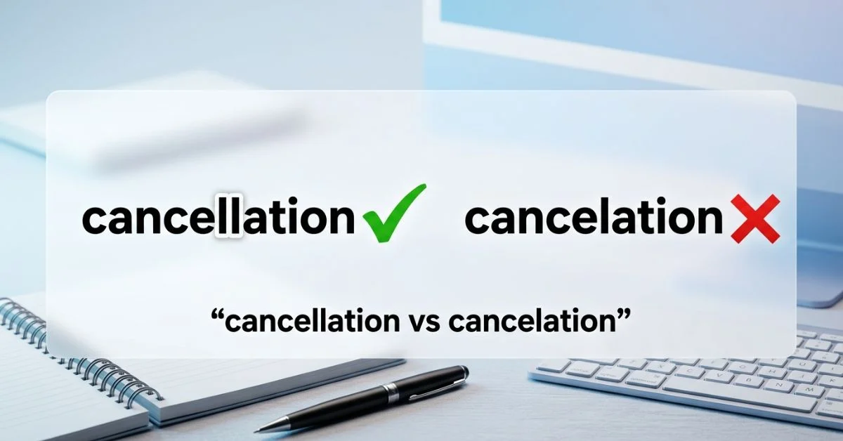 Cancellation or Cancelation