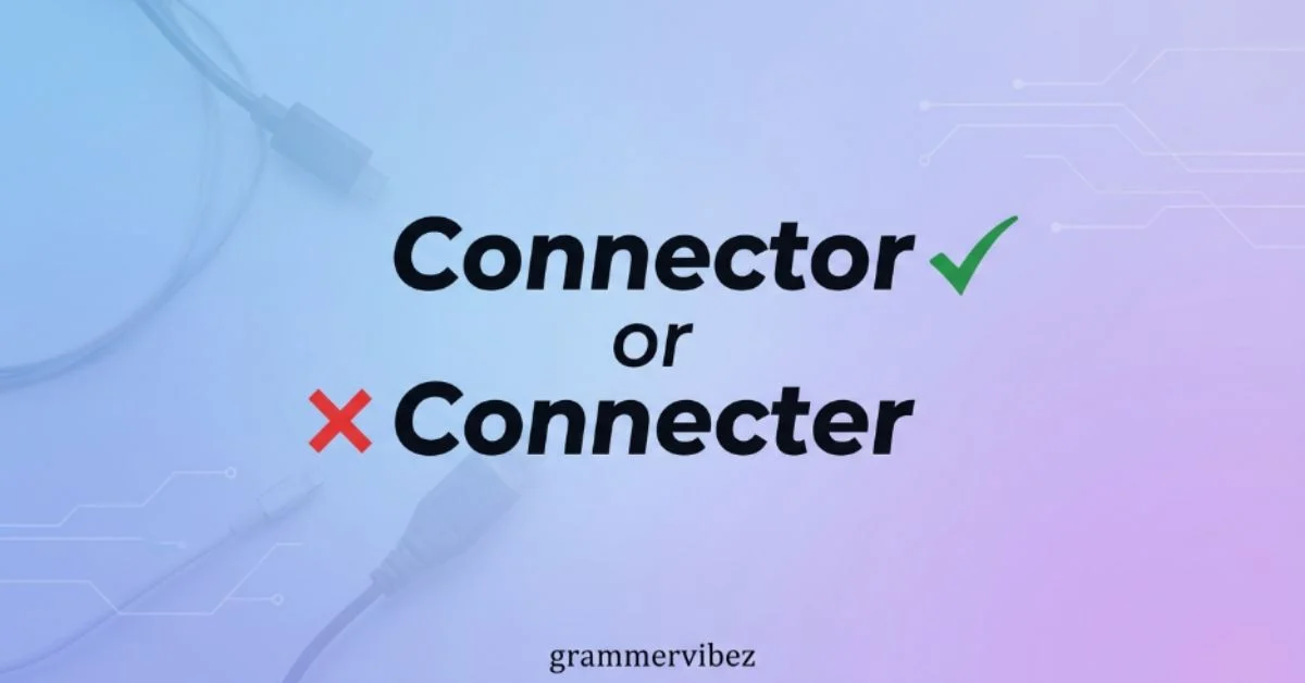 connector or connecter