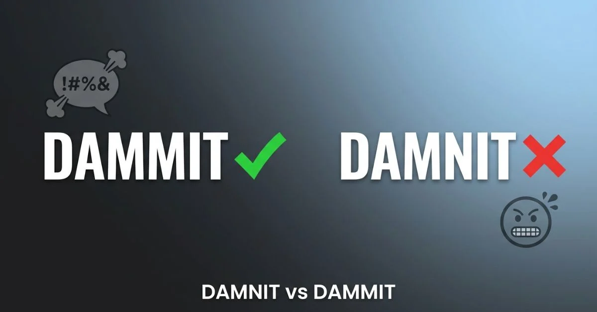 Damnit or Dammit