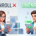 disenroll or unenroll