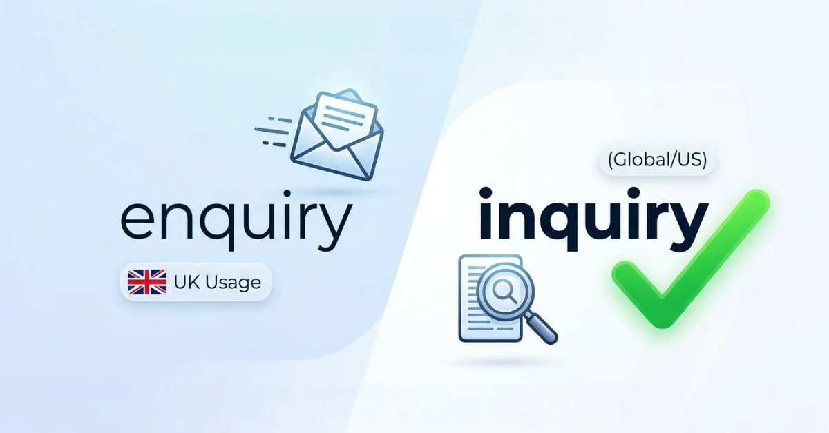 Enquiry or Inquiry