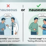 Nauseous or Nauseated