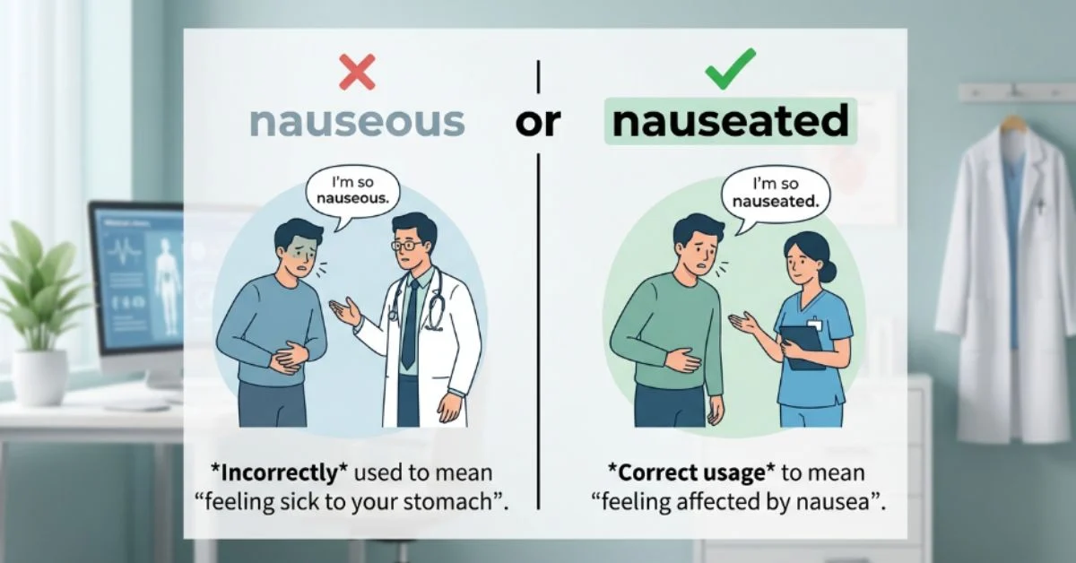 Nauseous or Nauseated