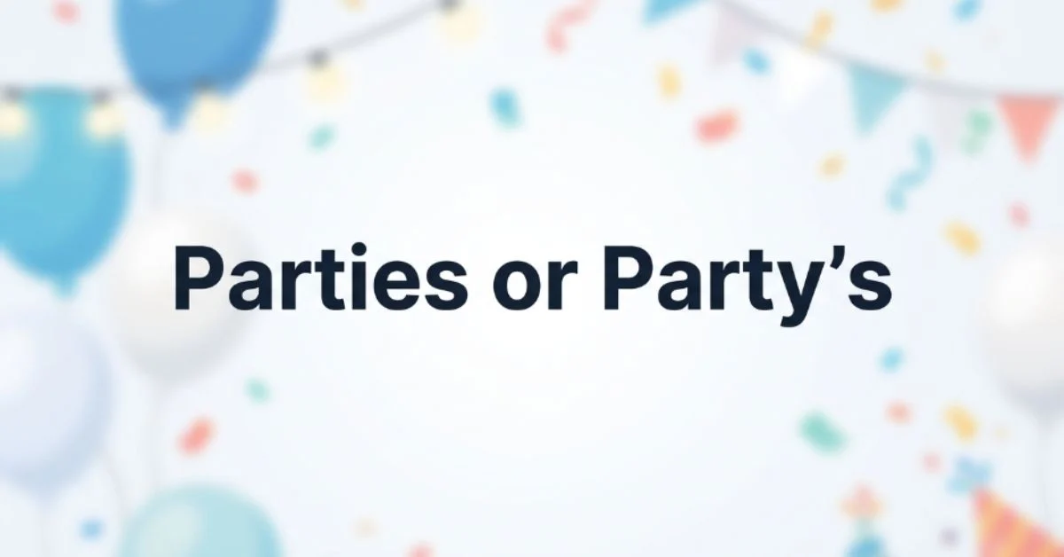 parties or party's