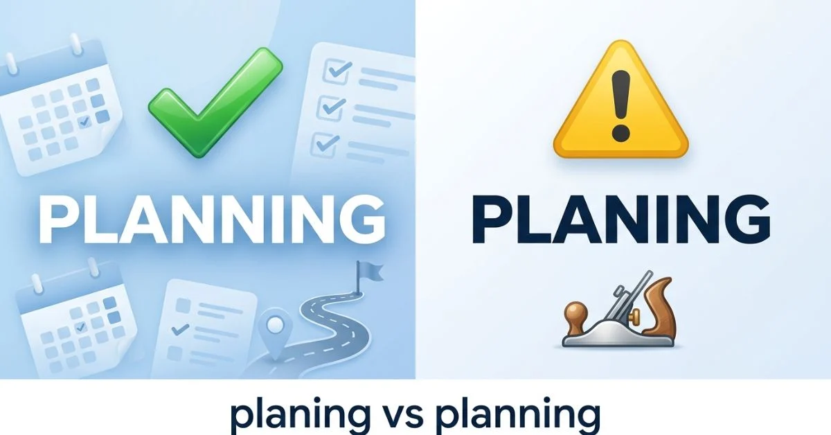 Planing or Planning
