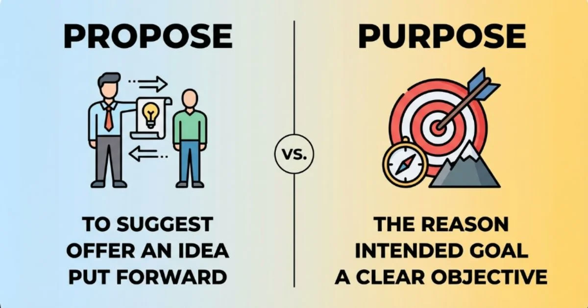propose or purpose