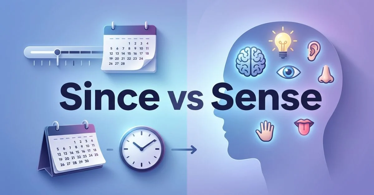 Since or Sense