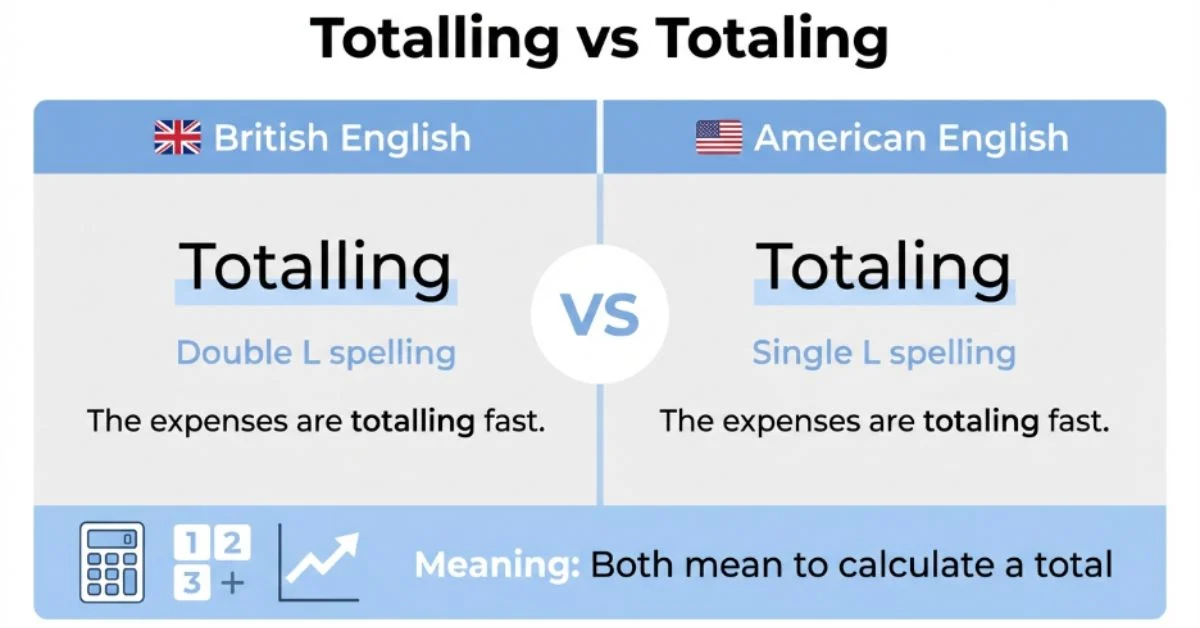 Totalling or Totaling