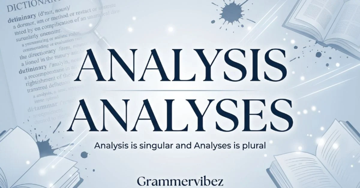 analysis or analyses