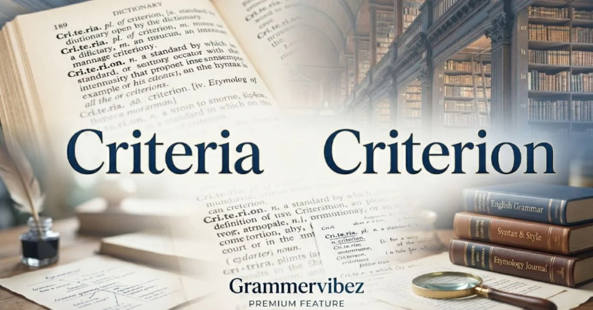 criteria or criterion