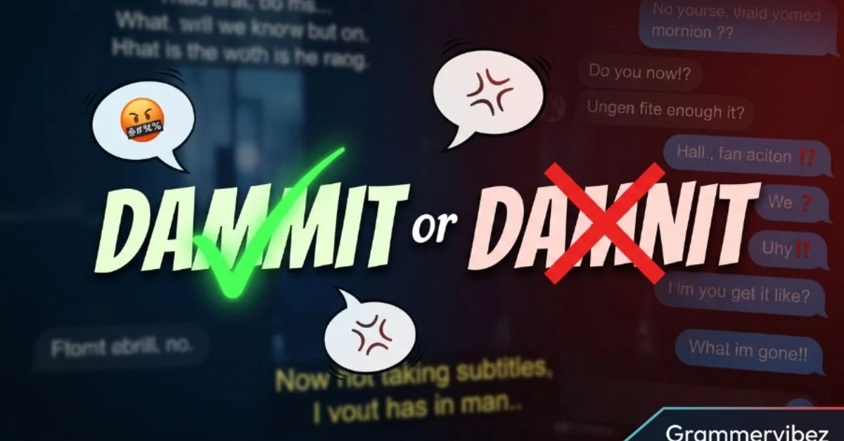 Dammit or Damnit