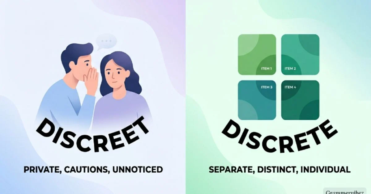 Discreet or Discrete