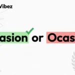 occasion or ocassion