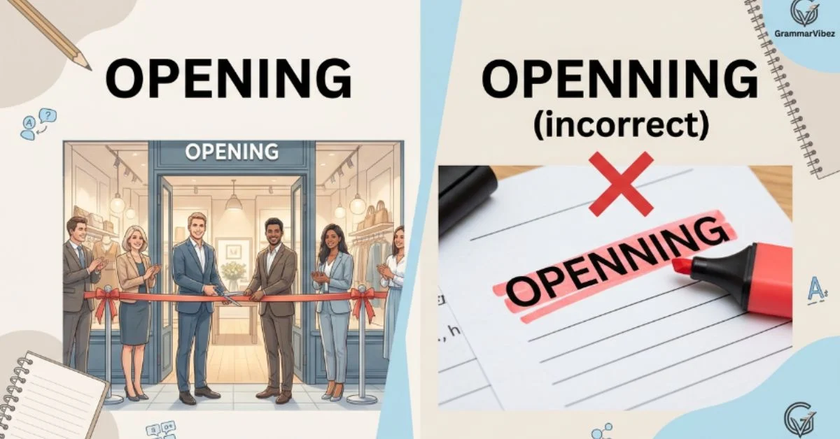 openning or opening