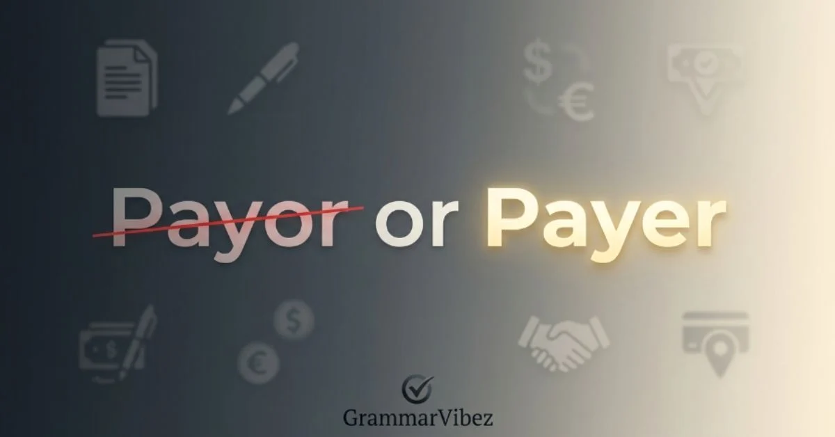 payor or payer