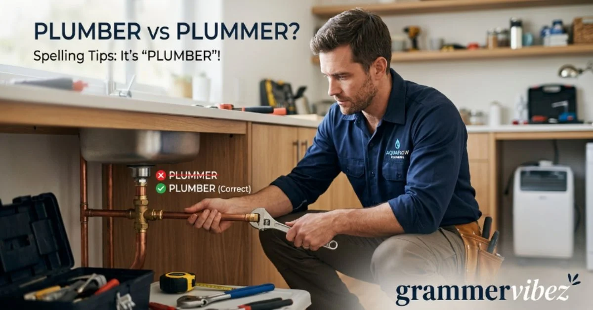plummer or plumber