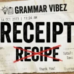 receipt or recipe