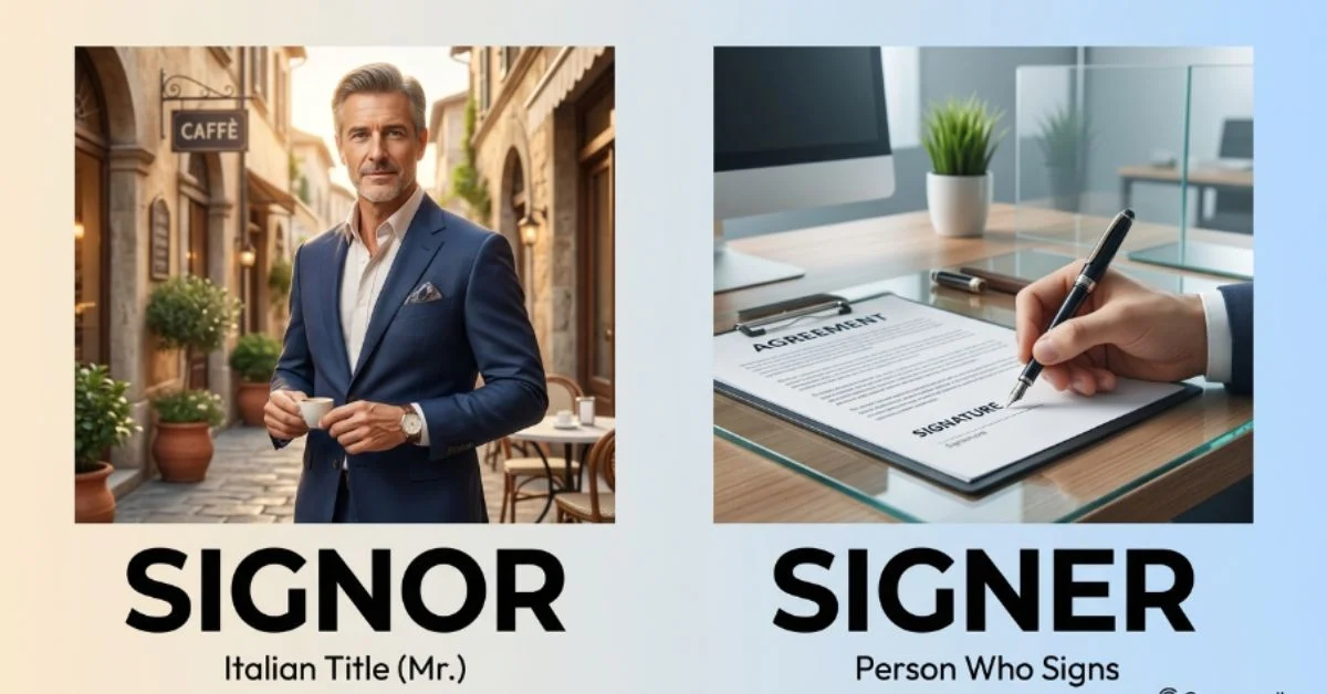 Signor or Signer