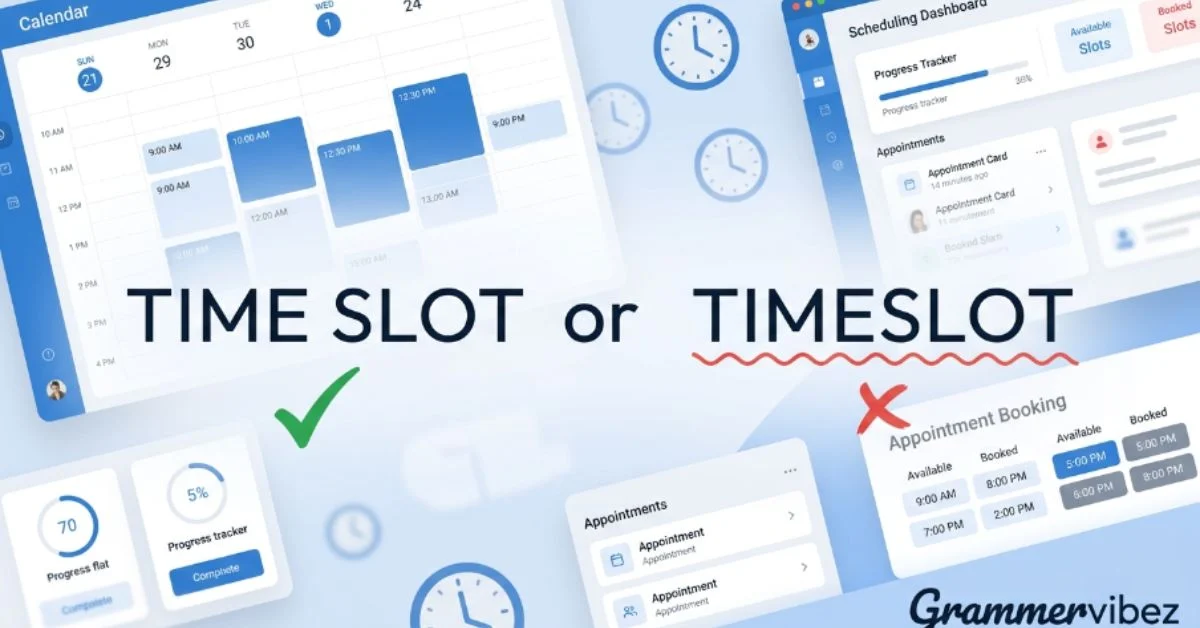 Time Slot or Timeslot
