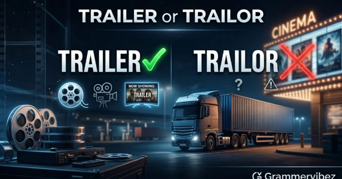 trailer or trailor