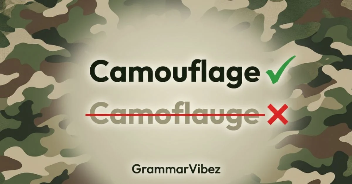 Camouflage or Camoflauge