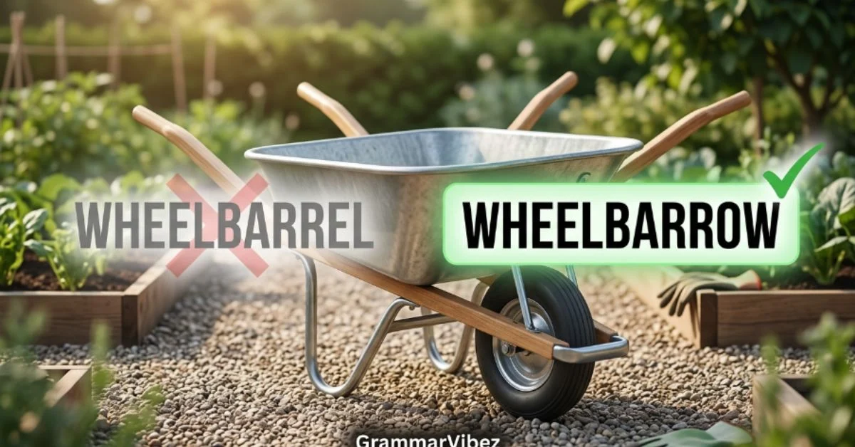 wheelbarrow or wheelbarrel